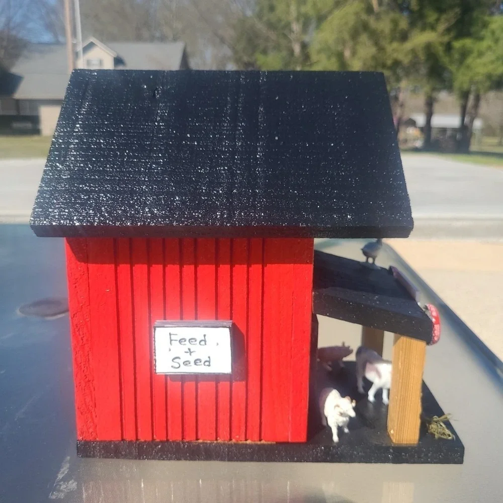 Farmers Market Custom Made New Bird House Amazing‎ Detail & Color 11' by 11'